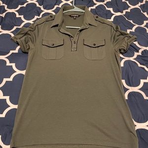 Brand new Express polo. Green color.